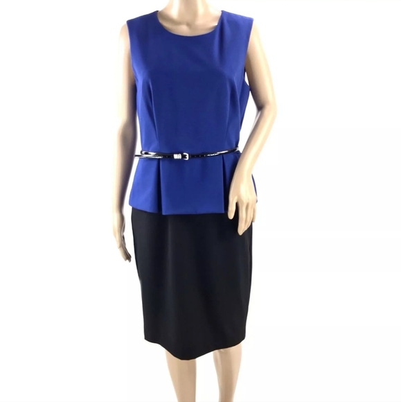 Calvin Klein Sleeveless Button Down Back Sheath Women's Dress Size 6 - Picture 1 of 6